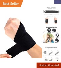 Adjustable Wrist Compression Brace - Breathable Support for Pain Relief & Sports