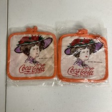 Vintage Coca-Cola Fridge Magnet - Pot Holder Lot Of 2