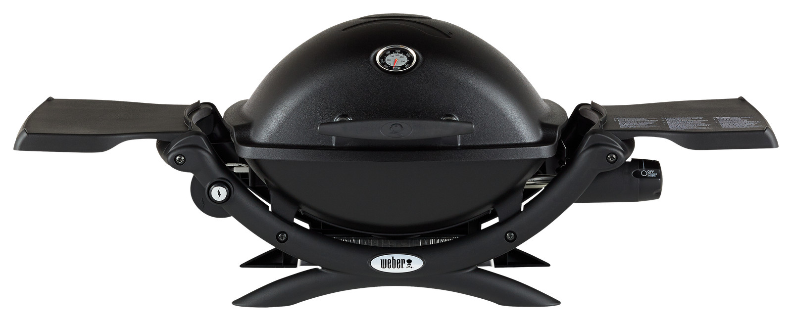 Weber Q 1200 1-Burner Portable Tabletop Propane Gas Grill in Black-51010001