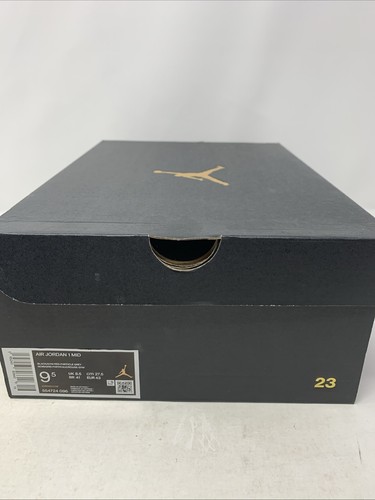 Air Jordan 1 Mid 'Shadow Red' Black Sneaker, Size 9.5 BNIB 554724-096 - Picture 7 of 7