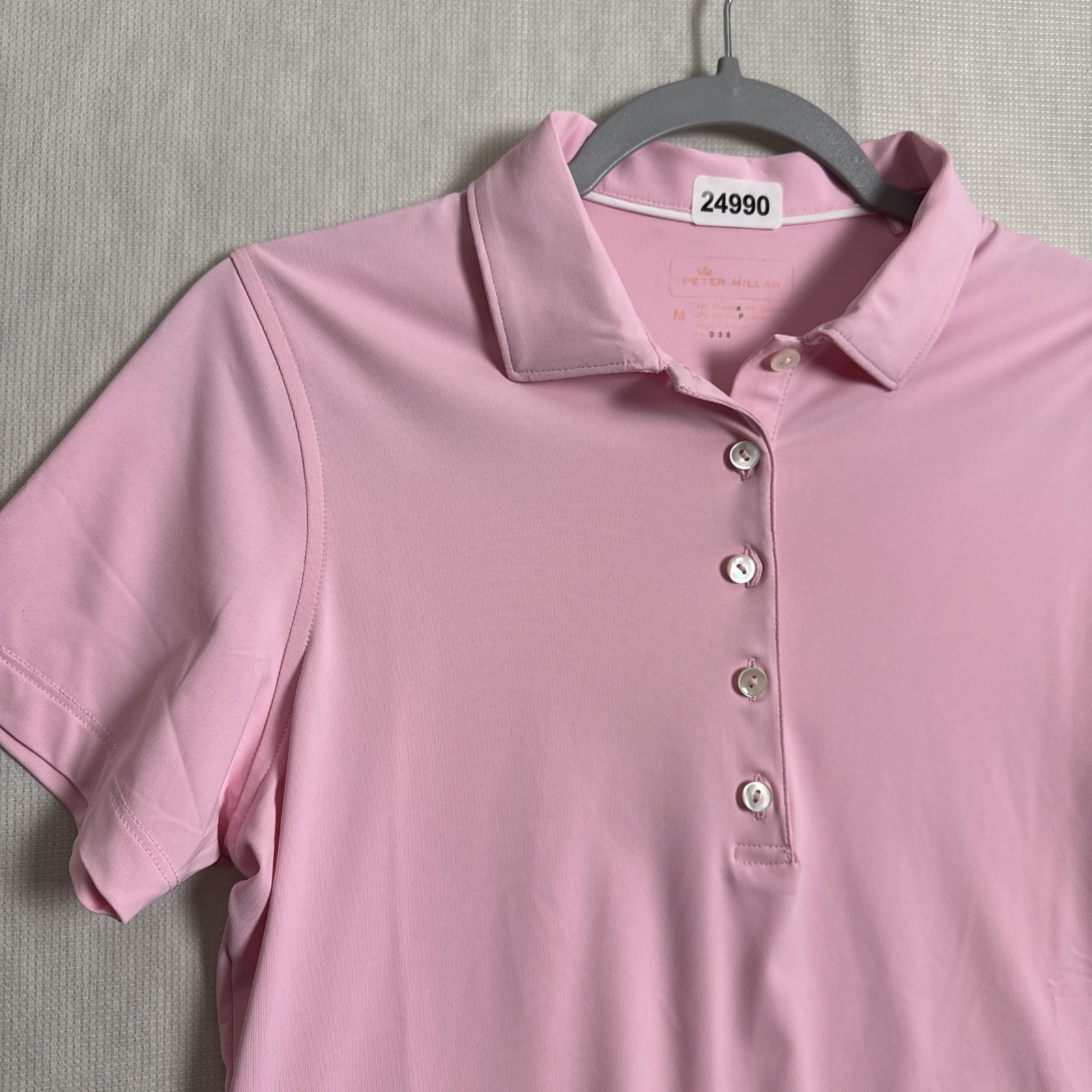 Peter Millar Women's Size Medium Solid Pink Short… - image 3