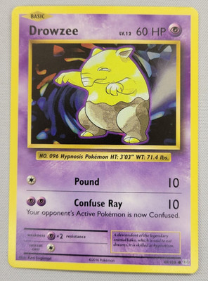 Drowzee 49/108 Pokemon XY Evolutions Regular LP (3)