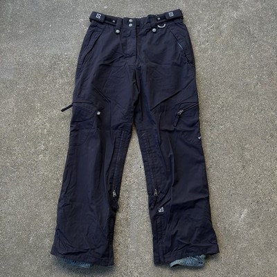 Ride Snowboards Mountain Dry Series Snow Pants Womens S Black Cargo Adjustable