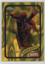 2025 Topps Chrome Marvel Comics Yellow Lava Refractor Daredevil #97 gh4