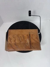 Vermillion Vintage Cheese Slicer Wood Block Springfield Missouri Used