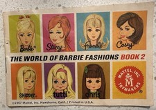 Vintage 1960's Barbie Booklet 1 The World Of Barbie Fashions Collectible