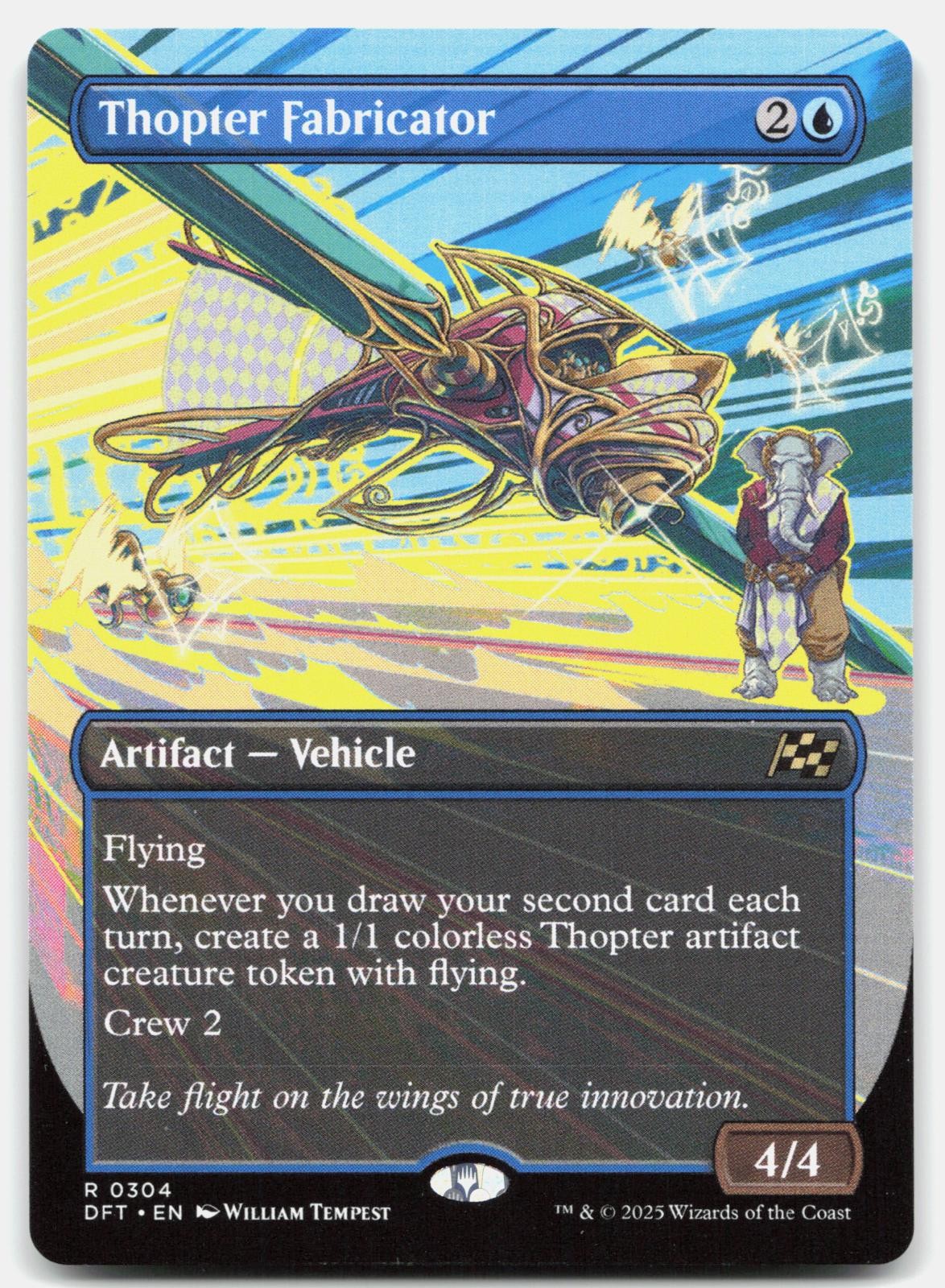NM Thopter Fabricator (Borderless) Aetherdrift 304 DFT Magic: The Gathering