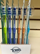 Tom's Of Maine Naturally Clean Toothbrush MED 1 Each 12 Pack Bulk Case