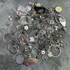 Mixed Lot Of Silver tone Costume Jewelry Vintage Mixed