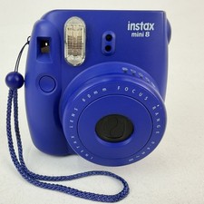 Fujifilm Instax Mini 8 Instant Film Camera Purple Grape w/wrist Strap Tested