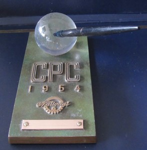 Vintage 1954 NATIONAL CASH REGISTER NCR CENTURY POINTS CLUB Award Desk Pen Set