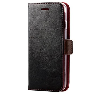 ELECOM iPhone SE (2nd/3rd Generation) / 8 / 7 Case Leather Shockproof Stitched