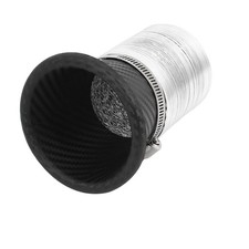Car Racing Intake Pipe Round Type Carbon Fiber Pattern Air Funnel