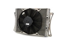 Fluidyne Performance Oil Cooler Slm With Fan 17.5 X 12.5 In For Late Model Cars
