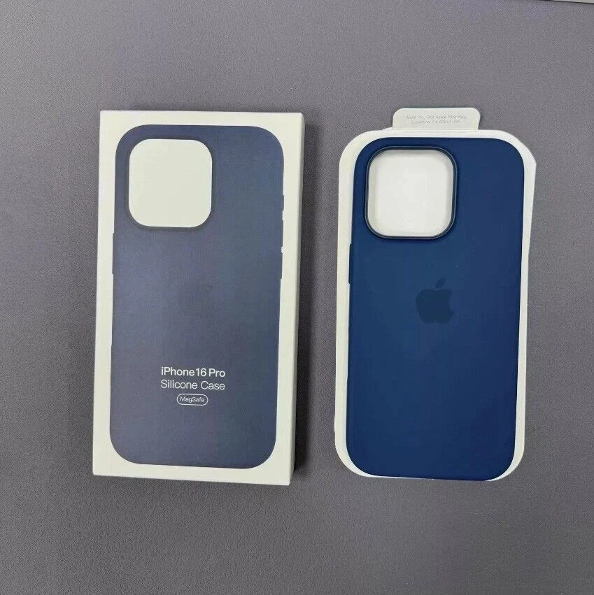 Funda de teléfono de silicona original con MagSafe para iPhone 16 Pro/16 Pro Max/16 Plus. Foto 4 de 4