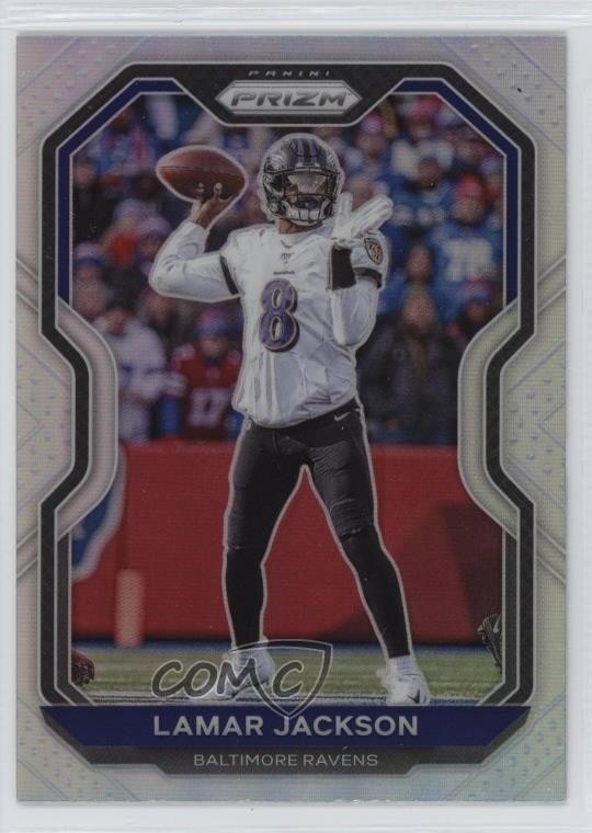 2020 Panini Prizm Silver Prizm Lamar Jackson #37 0i7l