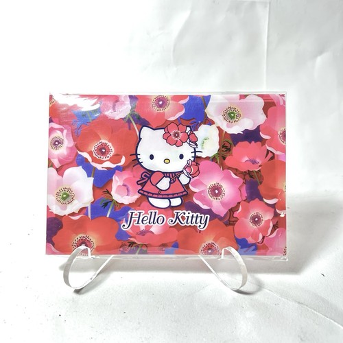 Vintage Hello Kitty Poppy Stationary Set Paper Stickers Envelopes Sanrio 2002