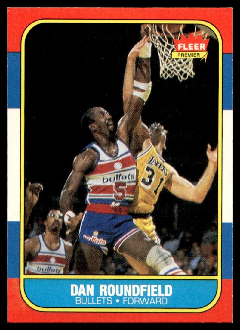 1986-87 Fleer Dan Roundfield Washington Bullets #95 C18