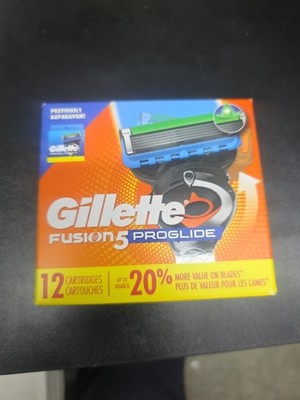 Gillette Fusion 5 Proglide Refill Cartridges 12 Count  (Factory Sealed)