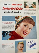 Ivory Soap, Full Page Vintage Print Ad, aa