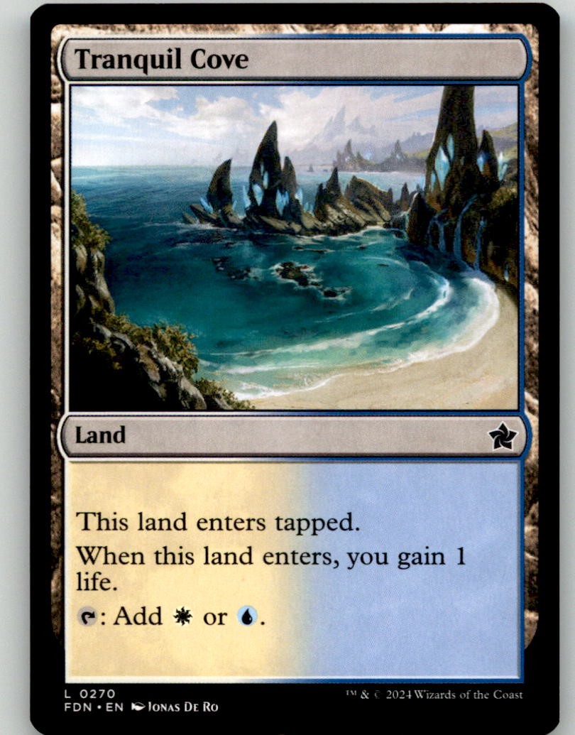 Tranquil Cove 270 Land Foundations Magic: The Gathering Lightly Played