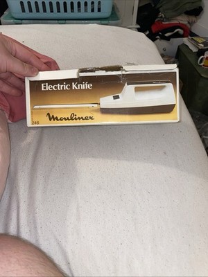 Moulinex Elektromesser,Retro,Original,Karton,2x Messer,Anleitung,gebraucht