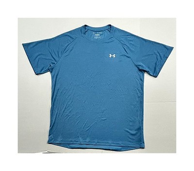 Under Armour Men's T Shirt- Tech Tee Med- Blue  Loose Fit Size XL