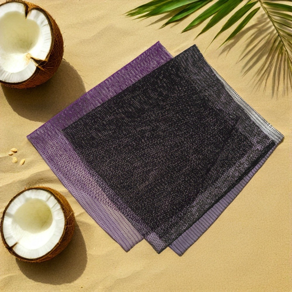 2 Pcs African Bathing Sponge Body Scrubber Loofah Exfoliating Net