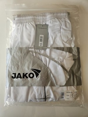 Jako Sporthose weiß , 4489, Fußballshort Shorts Herren Gr. 8