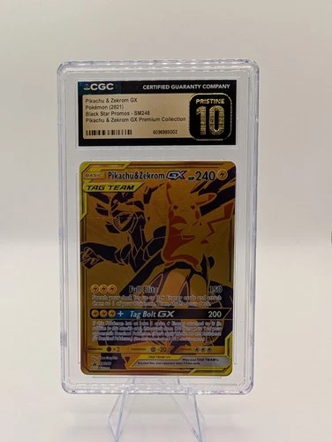 Pikachu & Zekrom GX SM248 Sm Holo PRISTINE CGC 10