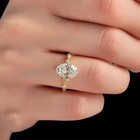 Ring 2.20 Ct Oval Cut Vvs1 Solid 14K Yellow Gold Moissanite Solitaire Engagement