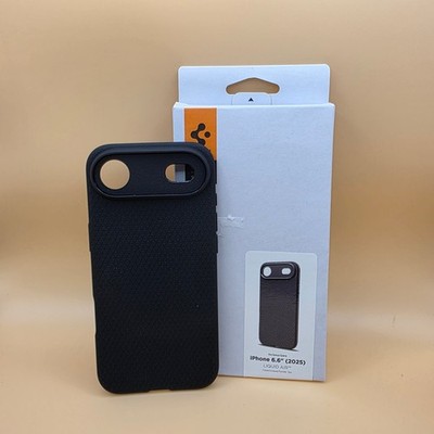 Spigen iPhone 17 AIR Hülle Liquid Air Stoßfest - Matt Schwarz ACS09922