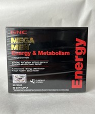 GNC Mega Men Energy  Metabolism 30 Pack EXP:05/2026 