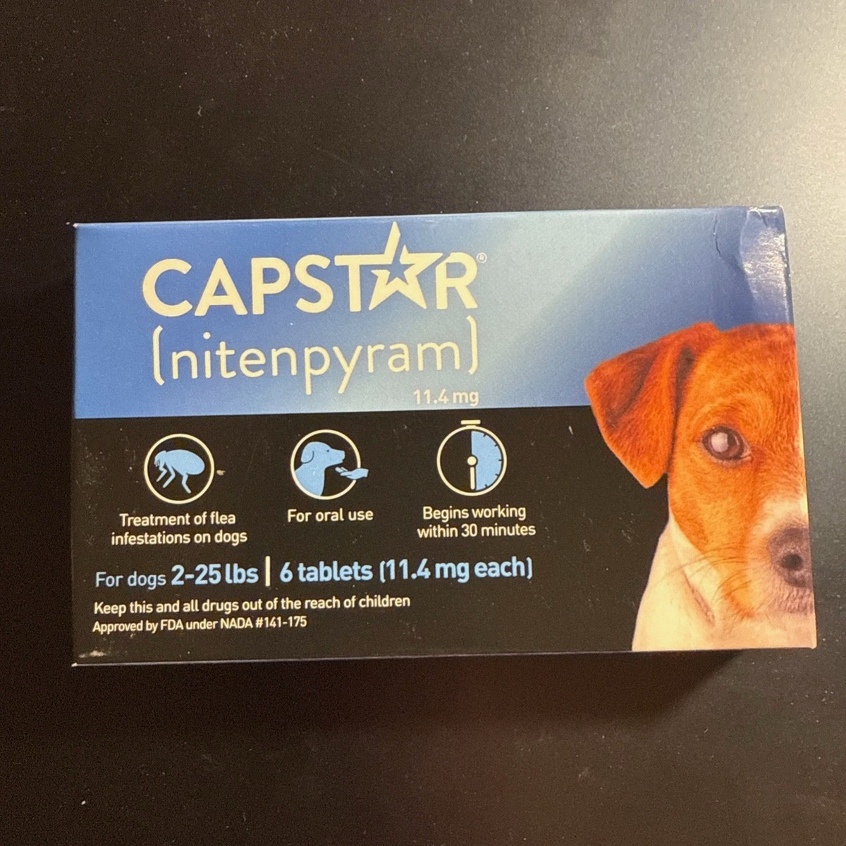 CAPSTAR Oral Flea Treatment for Dogs Small Dogs (2-25 lbs),
