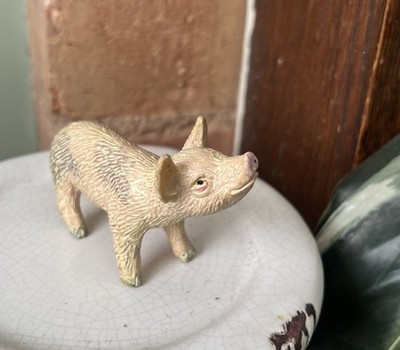 Vintage AAA ELC Frühförderzentrum Kunststoff Gummi Schwein Sau Bauernhof Tier Figur