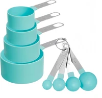 8-Teiliges Messbecher- Und LöFfel-Set, Inklusive 4 Edelstahl-Messbecher Und 4 -M