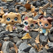 LPS Dog Toy Lot Collie Husky Pet Figure Collectible Animal Mini Dog Kid New Gift