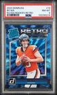 Bo Nix 2024 Panini Donruss Rated Rookie Retro #19 PSA 8 RC