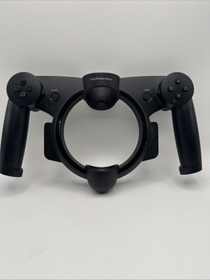PlayStation Move Racing Wheel For PlayStation 3 PS3 Black Very Good