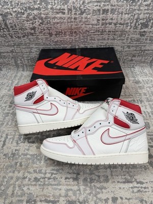 Size 12 - Nike Air Jordan 1 Retro OG High Phantom Gym Red White 555088-160