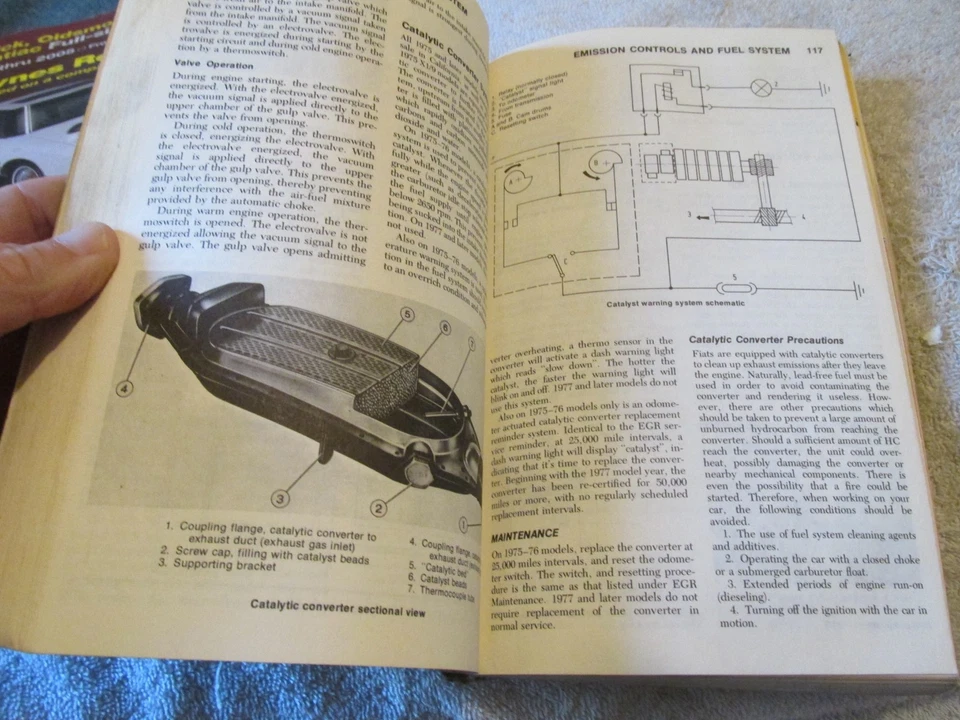 Chilton's Fiat 1969-1981 Guía de Reparación Manual 850 124 128 131 X1/9 Brava Strada Foto 3 de 4