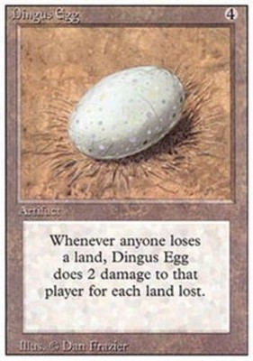 MTG Dingus Egg, Revised Edition, Moderately Played, English