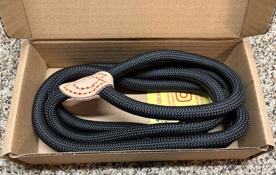 Pet Roamers Dog Leash. 1/2'' Nylon Rope. Black.
