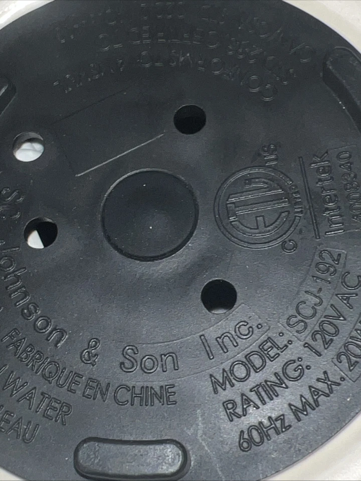 Johnson And Son White Floral Element Wax Warmer Intertek With 2 Wax Melts - Image 3 of 4