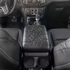 For Jeep Wrangler Gladiator Jt Jl Jlu 2018-2025 Center Console Armrest Cover