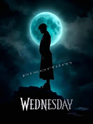 WEDNESDAY-  JENNA ORTEGA PHOTO - PORTRAIT POSTER - PHOTO FULL COLOR