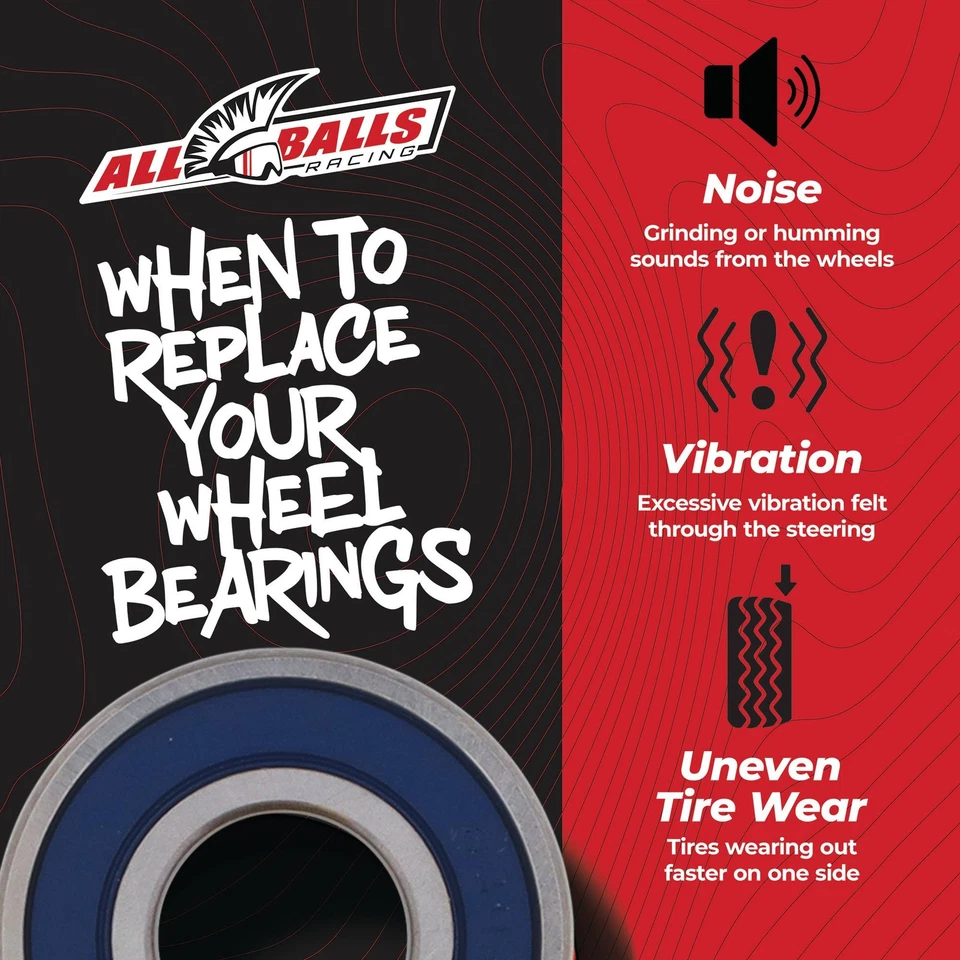 All Balls 25-1345 Wheel Bearing Kit Rear For Kawasaki KDX250 83-84 Foto 3 de 4