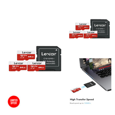 Lexar Micro Sd 64Gb 3er Pack Uhs-i U3 A1 V30 C