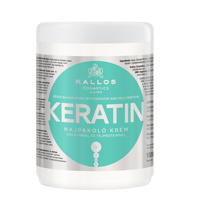 5998889508142 Kallos KJMN Keratin Hair Mask maska do włosów z keratyną i protein