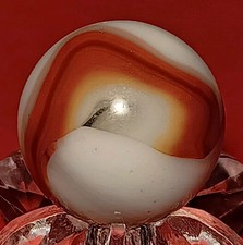 Ravenswood Novelty Swirl Marble. .5/8" Mint. Nice Racing Stripe